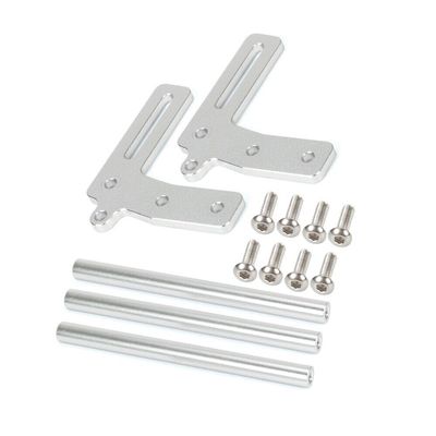 Aluminum Front Bumper Bull Bars for 1/10 RC Crawler Traxxas TRX4 Axial SCX10 II 90046 Redcat Tamiya Buggy Truck Car(Silver)