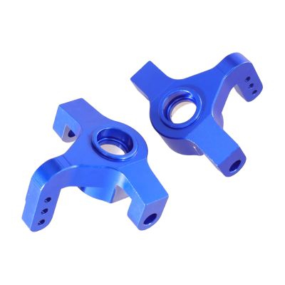 QTUONVD for Wltoys for 104016 104018 104009 1/10 12401 12402-A 12403 12404 12409 1/12 Metal Upgrade Parts Rc Model Crawler Car Front Steering Cup RC Upgrade Parts(Blue)