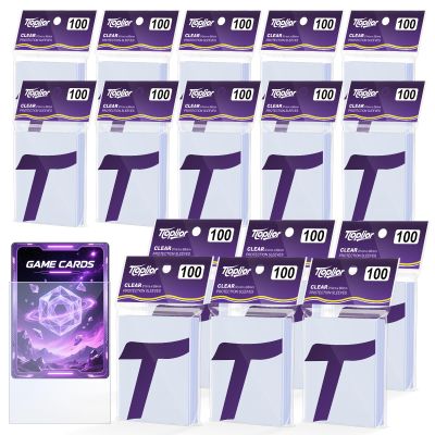 1600 Counts Card Sleeves,Soft Penny Sleeves for Trading Cards,Clear Plastic Card Protectors Fit for MTG,TCG,Baseball,Football,Sports,Game Cards