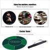 Portable Poker Table Top 47'' Round Poker Table Mat Professional Texas Portable Rubber Foam Poker Table Top Portable Poker Mat with Carrying Bag Fun Game Night Supplies - Cool Casino Gift for Kid view 3