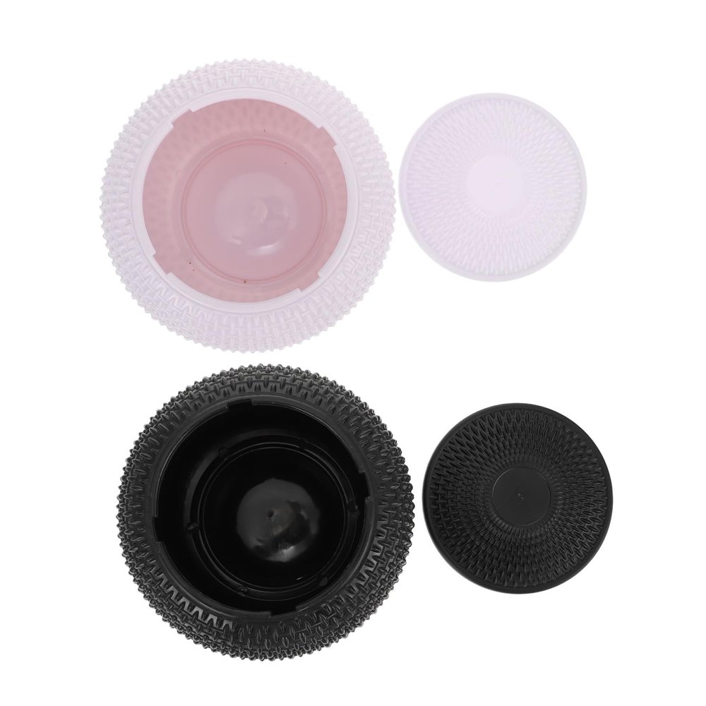 KOMBIUDA 2pcs Practical Chess Piece Storage Can Plastic Go Chess Containers Containers