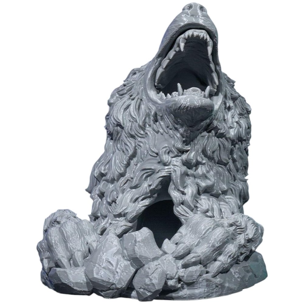 Wolf Bite Dice Tower for Tabletop RPGs  Howling Wolf Sculpture Dice Roller  Fantasy Gaming Accessory  3D Printed in Canada
