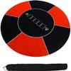 HUSHHAAMPP Portable Poker Table Top Poker Layout Classic Red Black 120Cm Rubber Table Cloth Round Table Mat Layouts Poker Felt Table Cover Fun Game Night Supplies - Cool Casino Gift for Kid view 1
