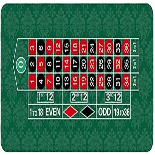 HUSHHAAMPP Portable Poker Table Top 35''70'' Professional Poker Mat Multifunctional Silencing Game Texas Holdem Rubber Pad Fun Game Night Supplies - Cool Casino Gift for Kid (Size : 3570inch)