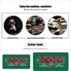 HUSHHAAMPP Portable Poker Table Top 35''70'' Professional Poker Mat Multifunctional Silencing Game Texas Holdem Rubber Pad Fun Game Night Supplies - Cool Casino Gift for Kid (Size : 3570inch) view 3