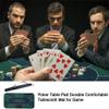 HUSHHAAMPP Portable Poker Table Top 47'' X 24'' Professional Poker Mat Poker Table Pad Rubber Game Tablecloth Mat with Shoulder Bag Fun Game Night Supplies - Cool Casino Gift for Kid view 4
