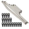 RC Car Parts Compatible with Axial for SCX10 for Capra for LCG for Rails Girder Frame Steel Linkage Link Rod Pull Rod for 1/10 RC Crawler Kit view 2