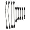 RC Car Parts Compatible with Axial for SCX10 for Capra for LCG for Rails Girder Frame Steel Linkage Link Rod Pull Rod for 1/10 RC Crawler Kit view 3