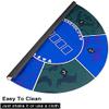 Portable Poker Table Top 47'' Round Poker Table Mat Multifunctional Silencing Game Texas Holdem Rubber Pad 6 Player Portable Poker Table Mat Fun Game Night Supplies - Cool Casino Gift for Kid view 3