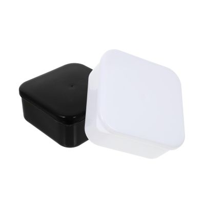 FOYTOKI Go Chess Piece Storage Box Set 2pcs Plastic Container Lid Dustproof Design for Go Game Supplies for Chess Players and Organizers