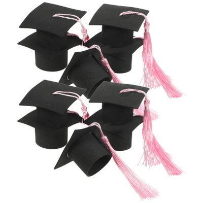 Garneck Mini Graduation Cap Cake Topper Graduation Party Decorations for and Desserts Safe and Reusable Cap Ornaments for Celebrating Graduates