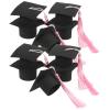 Garneck Mini Graduation Cap Cake Topper Graduation Party Decorations for and Desserts Safe and Reusable Cap Ornaments for Celebrating Graduates view 1