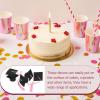 Garneck Mini Graduation Cap Cake Topper Graduation Party Decorations for and Desserts Safe and Reusable Cap Ornaments for Celebrating Graduates view 3