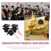 Garneck Mini Graduation Cap Cake Topper Graduation Party Decorations for and Desserts Safe and Reusable Cap Ornaments for Celebrating Graduates view 4