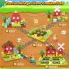 100PCS Magnetic Blocks & 24PCS Magnetic Tiles Road Expansion Pack view 3