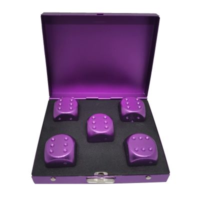 Assorted Colorful Aluminum Alloy Set For Board Games Activity Theme Party Toy Gifts 6 Colors (5 Pack)