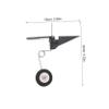 VOSAREA RC Plane Tail Wheel Assembly Kit for Model Airplanes Suitable for 60-Class DIY Replacement Parts for Hobbyists and Enthusiasts view 2