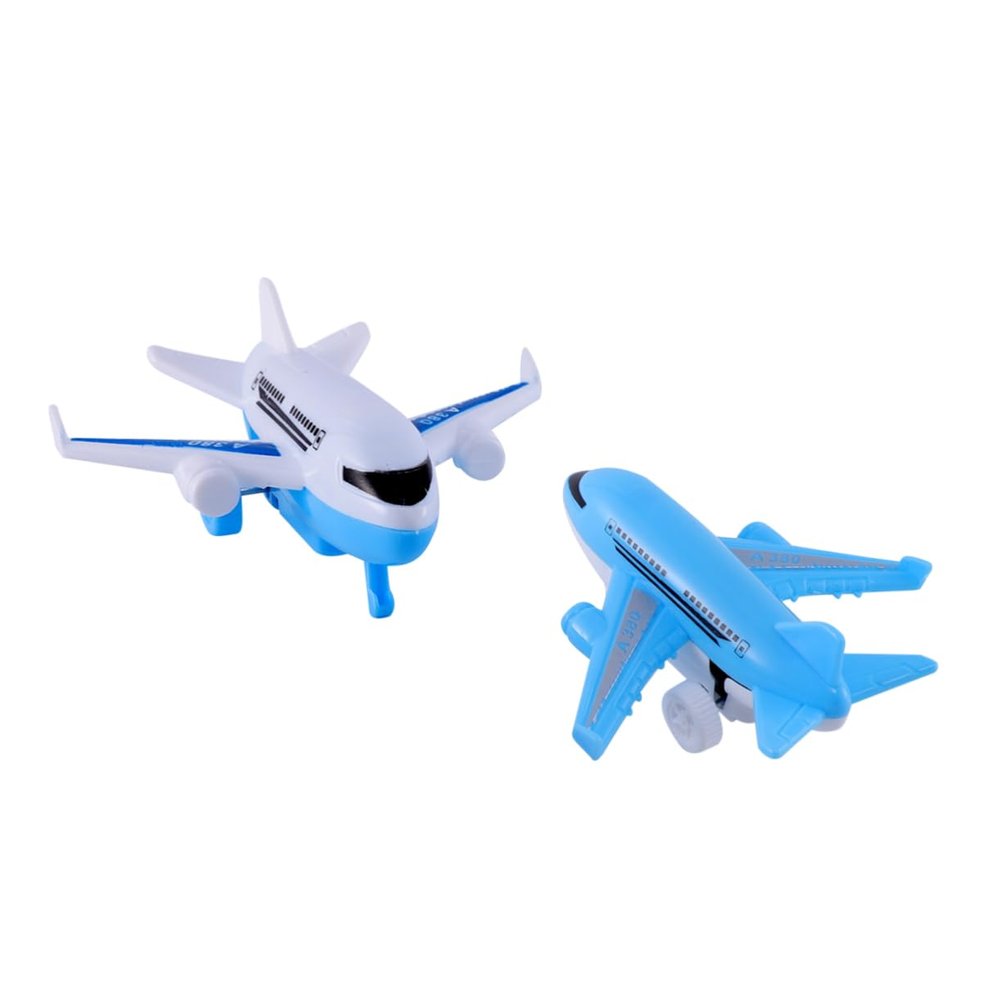 VANZACK 12pcs Boy Girl Pull Back Passenger Airplane Toys Model Colors Fun Educational Airplane Models for Boys and Girls for Birthday and Christmas