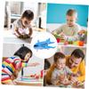 VANZACK 12pcs Boy Girl Pull Back Passenger Airplane Toys Model Colors Fun Educational Airplane Models for Boys and Girls for Birthday and Christmas view 3