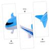 VANZACK 12pcs Boy Girl Pull Back Passenger Airplane Toys Model Colors Fun Educational Airplane Models for Boys and Girls for Birthday and Christmas view 4