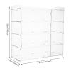 4 Layer Acrylic Display Case, Countertop Bakery Display Case, Cookie Candy Display Shelves Cabinet Showcase for Donuts Bread Cupcakes Fruit for Home Party Snack Bars Cafes Bakeries (4 Layer) view 2