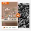 4 Layer Acrylic Display Case, Countertop Bakery Display Case, Cookie Candy Display Shelves Cabinet Showcase for Donuts Bread Cupcakes Fruit for Home Party Snack Bars Cafes Bakeries (4 Layer) view 3