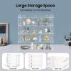 4 Layer Acrylic Display Case, Countertop Bakery Display Case, Cookie Candy Display Shelves Cabinet Showcase for Donuts Bread Cupcakes Fruit for Home Party Snack Bars Cafes Bakeries (4 Layer) view 4