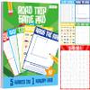 Road Trip Game Pad, 80 Perforated Sheets Travel Activity Pad, 5 Games in 1 Pad, Plane, Car Trip Activity, Pen Pencil & Paper Game for Kids, Adults (6 x 9) view 1