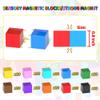 Abincee 200PCS Magnetic Blocks Set, STEM Montessori Magnetic Building Toys for Toddlers  Sensory Learning Toys, Birthday for Kids Aged 3-8 (200pcs) view 2