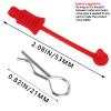 hopsupRC RC Upgrades Part for 1/10 1/12 1/14 1/16 RC Car,RC Metal Body Clip Retainer Shell Fixed Buckle Lock Hop Up,(30PCS) Red view 4