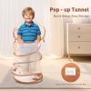 Kids Play Tunnel Toys for Toddlers 1-3, 69" x 18" Pop up Crawl Tunnel Tent for Boys and Girls, Play Tunnel for Kids to Crawl Through, Pordable Children or Dogs & Cats Indoor & Outdoor view 3