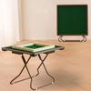 Foldable Mahjong Table, Square Card Table with Cup Holders & Small Drawer for Poker, Mahjong, Board Games - Rose Gold(Rose Gold) view 2