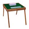 Portable Folding Mahjong Table with 144 Tiles, Storage Bag, Ruler, Dice, for Outdoor and Household Use(Pink) view 1