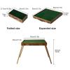 Portable Folding Mahjong Table with 144 Tiles, Storage Bag, Ruler, Dice, for Outdoor and Household Use(Pink) view 2