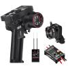 GOUPRC Racing RC Transmitter 8 Channels 2.4GHz and Receiver with 2204 2400KV Brushless Outrunner Transmission Motor & 30A Brushless Esc for SCX24 RC Crawler Axial 1/24 RC Car Crawler Black view 1