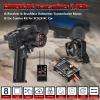 GOUPRC Racing RC Transmitter 8 Channels 2.4GHz and Receiver with 2204 2400KV Brushless Outrunner Transmission Motor & 30A Brushless Esc for SCX24 RC Crawler Axial 1/24 RC Car Crawler Black view 2
