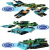 caincosmetic Metal Cardbot Buster Gallon Figure Set, 3-in-1 Transforming Robot, Armor & Vehicle Modes, Includes Burst Gallon Metal Card view 3