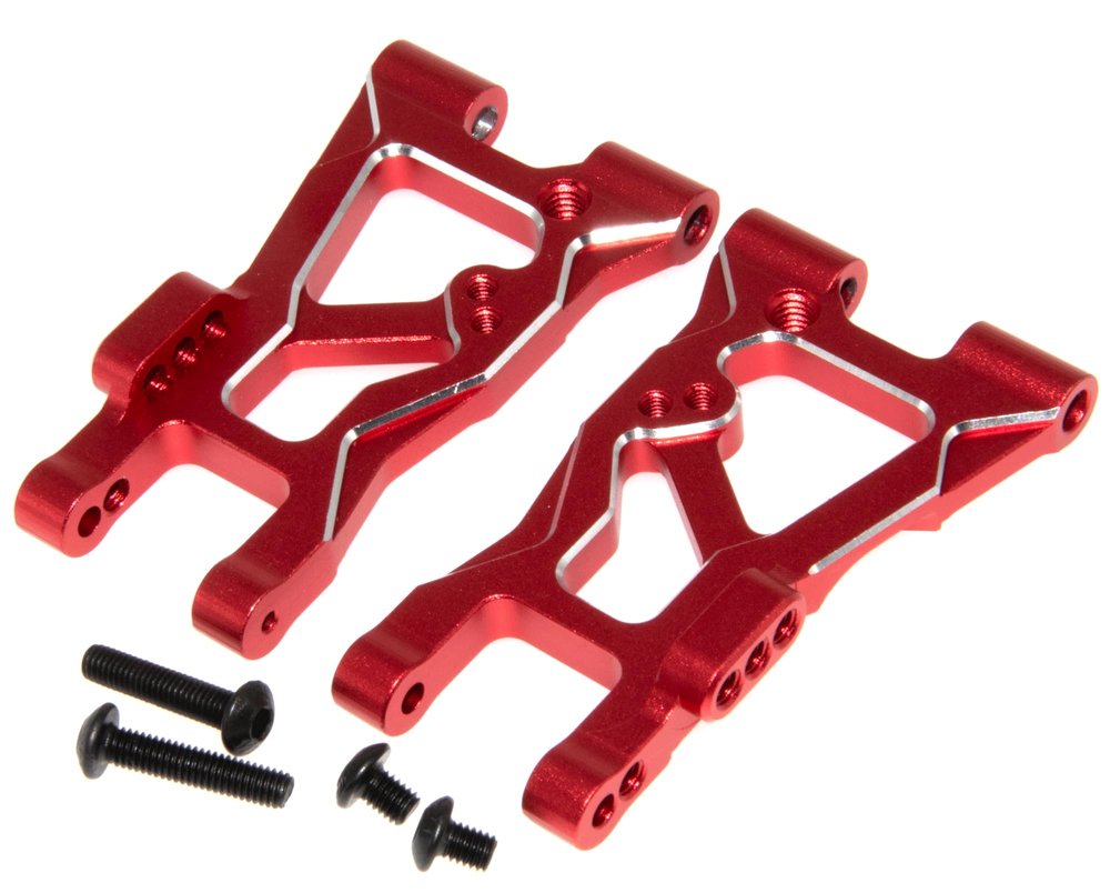 8331 Real Lower Suspension Arm Compatible with 1/10 Traxxas 4-Tec Upgrade Drift Ford Mustang Replace Rc Car Aluminum Alloy Part Replace(Red)