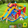 Bounce House for Kids 3-10, 9 in 1 Large Inflatable Bounce Castle for Toddlers Outdoor for Backyard Lawn Jump Bouncy House with Blower, Slide, Ball Pit, Basketball, Boxing, Climbing, 11.38x10.2FT view 1