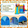Bounce House for Kids 3-10, 9 in 1 Large Inflatable Bounce Castle for Toddlers Outdoor for Backyard Lawn Jump Bouncy House with Blower, Slide, Ball Pit, Basketball, Boxing, Climbing, 11.38x10.2FT view 4