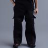 1/12 Scale Male Doll Cargo Pants for 6 Inch Action Figures, Black view 1
