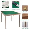 Portable en Folding Mahjong Table with Storage Bag, Beech Material, Skin-Friendly Felt Top, for Outdoor, 23.62"x23.62"(23.62 * 23.62in) view 3
