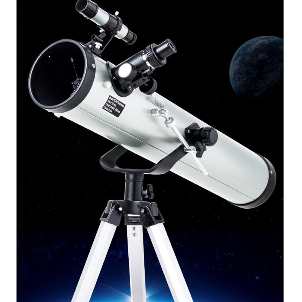 114mm Professional Reflecting Telescope for Kids & Beginners, 700mm Focal Length, Ideal for Stargazing, Astronomy & Daytime Viewing(Medium)