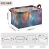 Kigai Milky Way Storage Basket Collapsible Toy Storage Bin with Handles Nursery Baby Basket Closet Organizer Holiday Decorative Gift Box view 2
