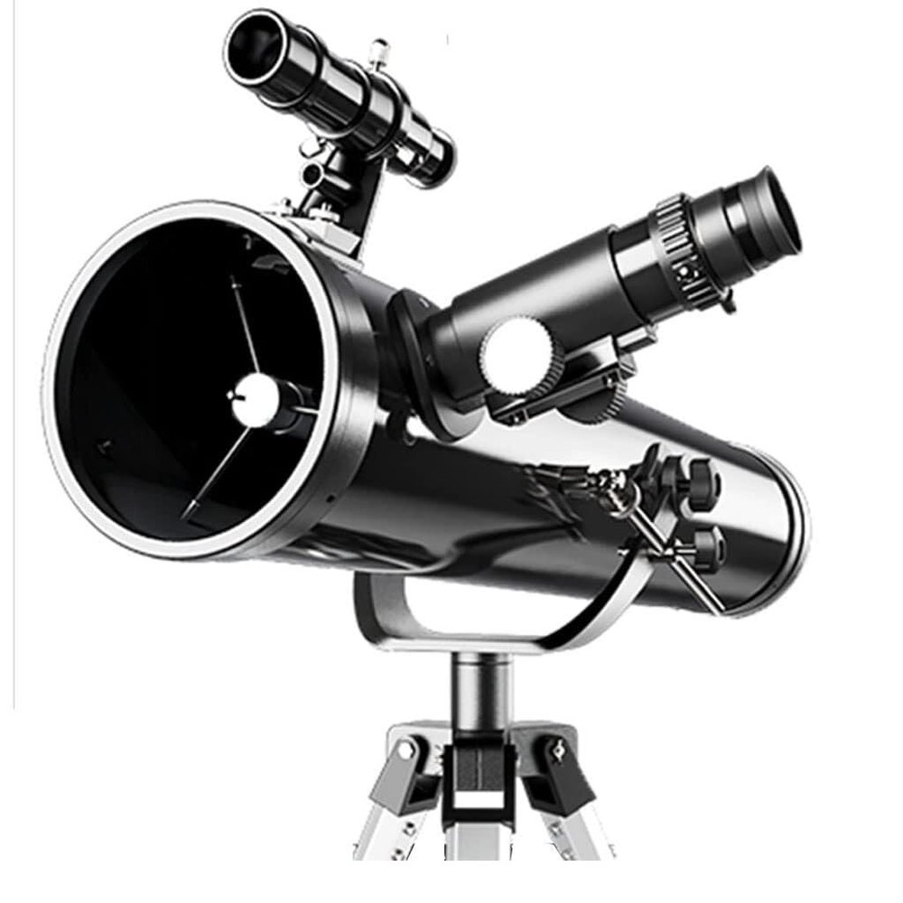 114mm Reflective Telescope for Stargazing, 700mm Focal Length, Portable and Easy-to-Use for Kids and Beginners, Ideal Gift for Astronomy Lovers(Black,E)