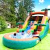 21FT(L) Commercial Water Slide for Adults Kids (Heavy Duty PVC&Big Splash Water Pool), Inflatable Adult Water Slide with 750W UL Blower Great for Outdoor Summer Fun, Backyard Party,21x9x12ft view 1