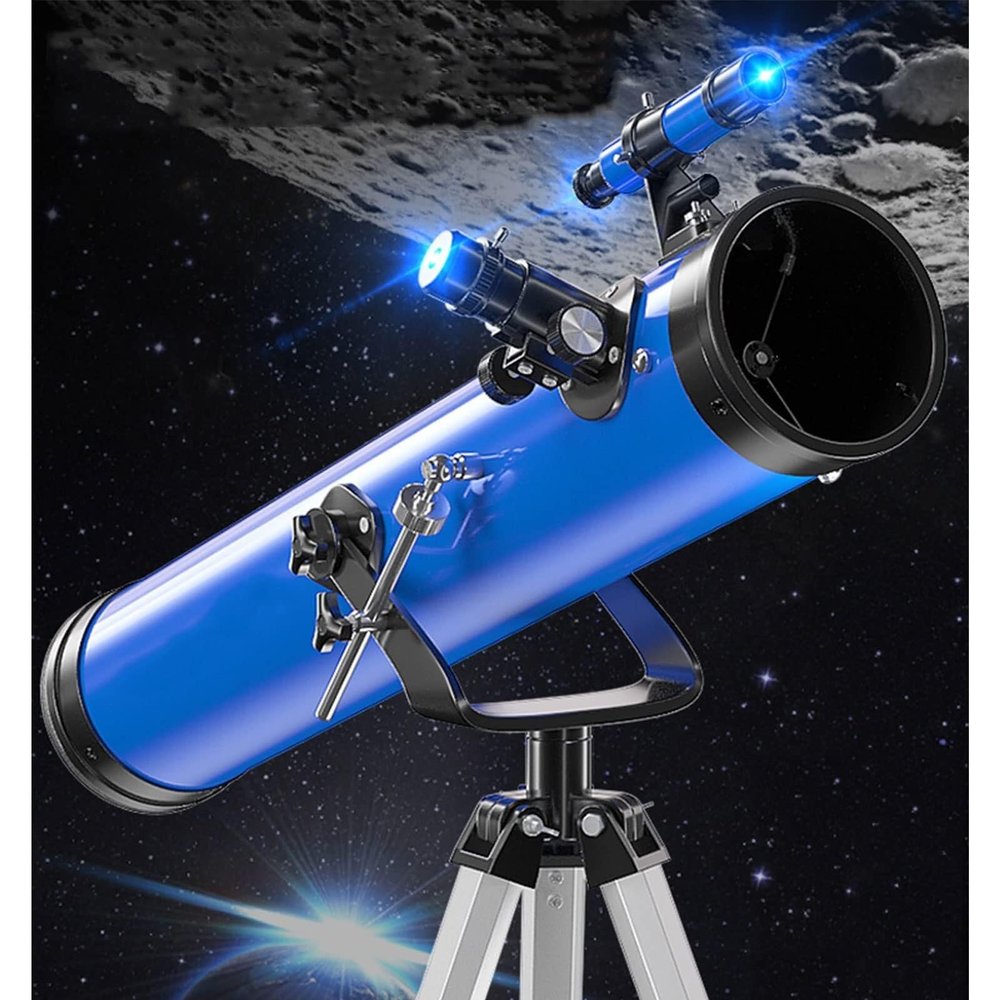 114mm Reflector Telescope for Kids and Beginners  700mm Focal Length, Easy to Mount and Use, Ideal for Stargazing and Moon Observation(3 Piece)