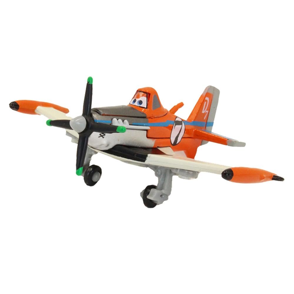 Planes Dusty No.7 Crophopper 1:55 Metal Diecast Plane Model Toy, Best Gift for Kids and Collectors (New Dusty)