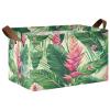 Kigai Palm Leaves Storage Basket Collapsible Toy Storage Bin with Handles Nursery Baby Basket Closet Organizer Holiday Decorative Gift Box view 1