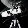 114mm Astronomical Telescope for Beginners, Portable 700mm Focal Length Telescope for Kids and Adults with Aluminum Tripod  Ideal Stargazing & Moon Observation(Package 2) view 1